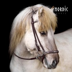 Nserem med 5 sten - Brun