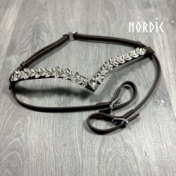 Trense Silver Leaves - Brun lder