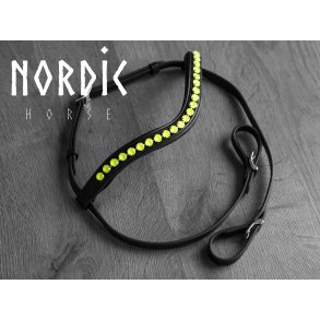 Pandebnd med en rkke store gule sten