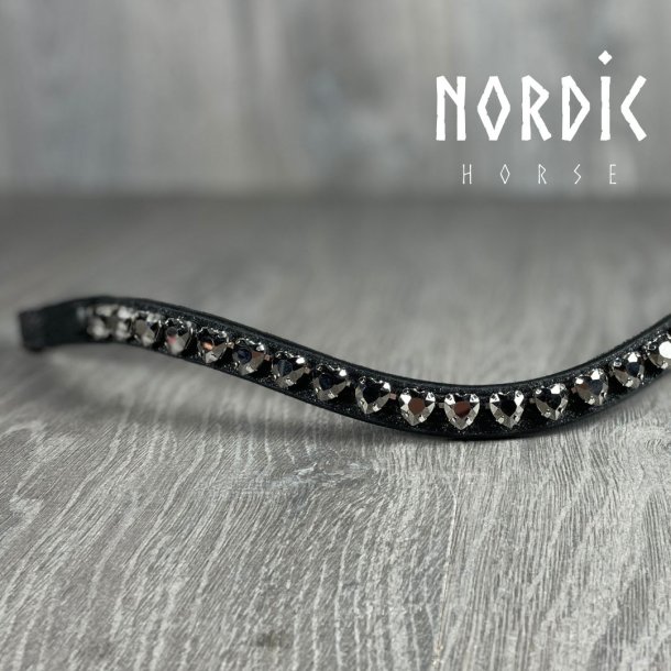 Pandebnd Black Heart - Glitter