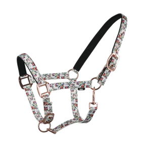 Polstret grime med blomster