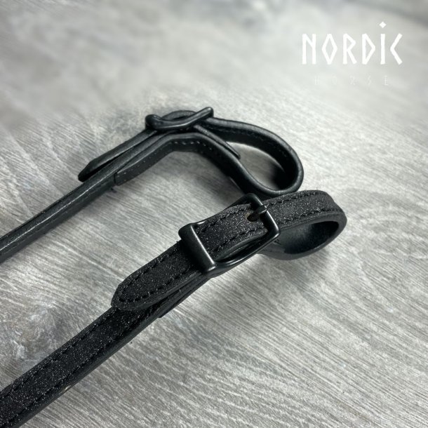 Nakkestykke med sort glitter