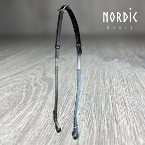 Nakkestykke med bl glitter