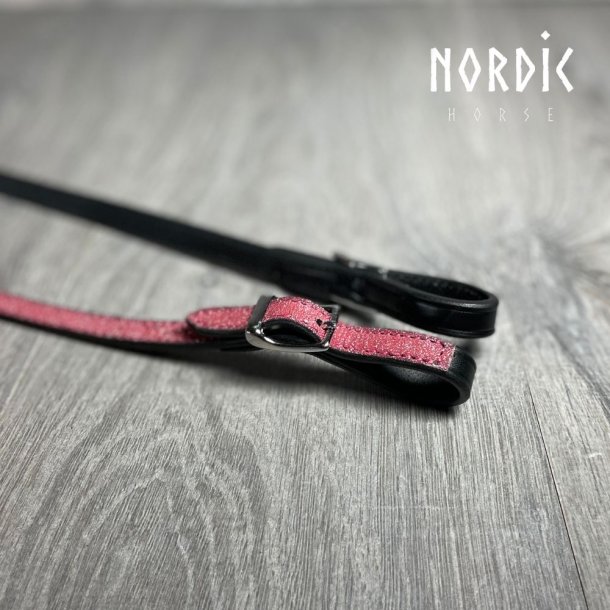 Nakkestykke med rosa glitter