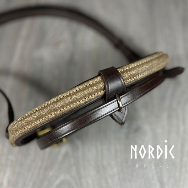 Kombineret n�serem med guld glitter