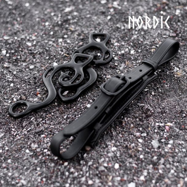 Luksus hagedel incl. stnger - Sort