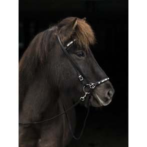 Nakkestykke med hvide/gr/sorte sten