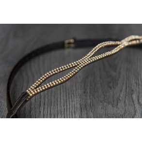 Nakkestykke 11 med overside sten, guld