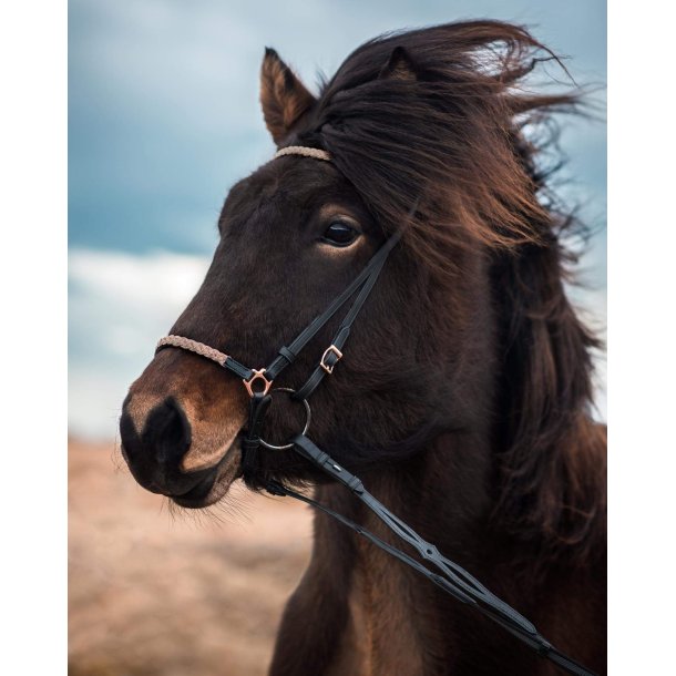 Trense med flettet metal