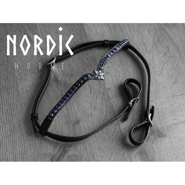 Pandebnd med 1 rkke sten og stjerne i midten