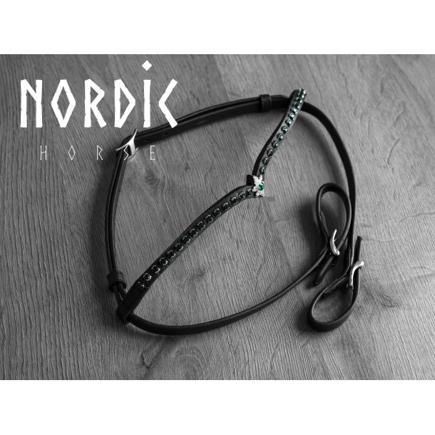 Pandebnd med 1 rkke sten og stjerne i midten