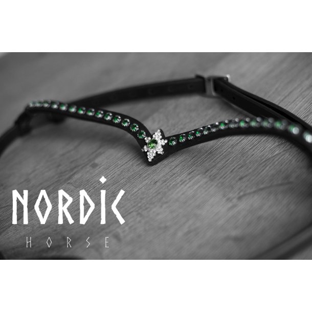 Pandebnd med 1 rkke sten og stjerne i midten