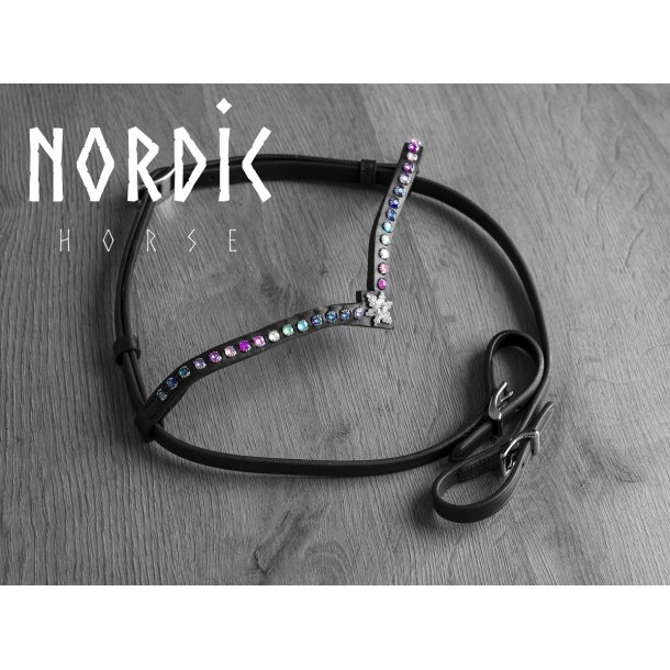 Pandebnd med 1 rkke sten og stjerne i midten