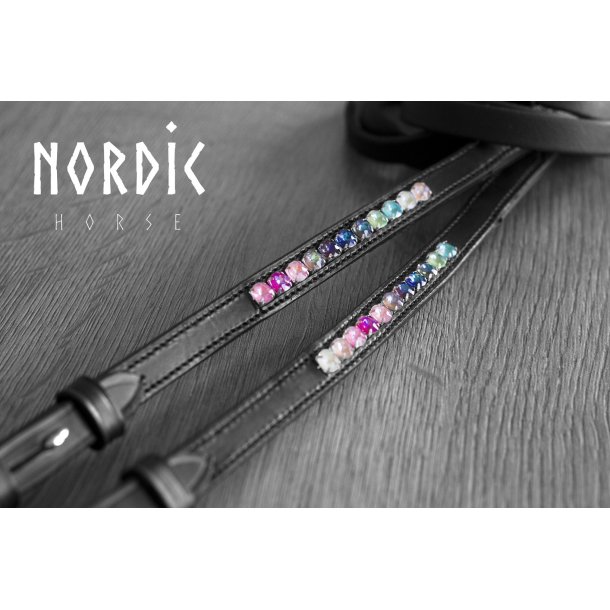 Biothantjle med en rkke rainbow sten