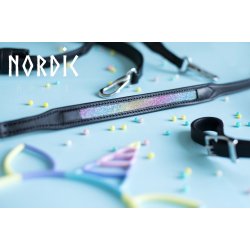 Nakkestykke uden pandebnd med rainbow glitter p siderne