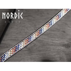 Nakkestykke med flere farver sten