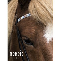 Pandebnd med flere farver sten