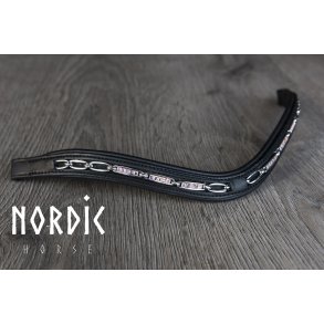 Pandebnd med sm farvede sten og metal