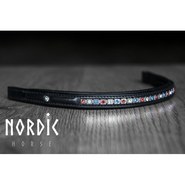 Pandebnd med icecolour sten i metal