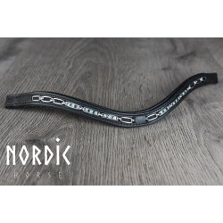 Pandebnd med sm farvede sten og metal