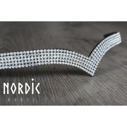 V-Pandebnd med rkker af hvide sten