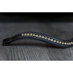 Brunt pandebnd med rkke af sten