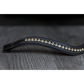 Brunt pandebnd med rkke af sten